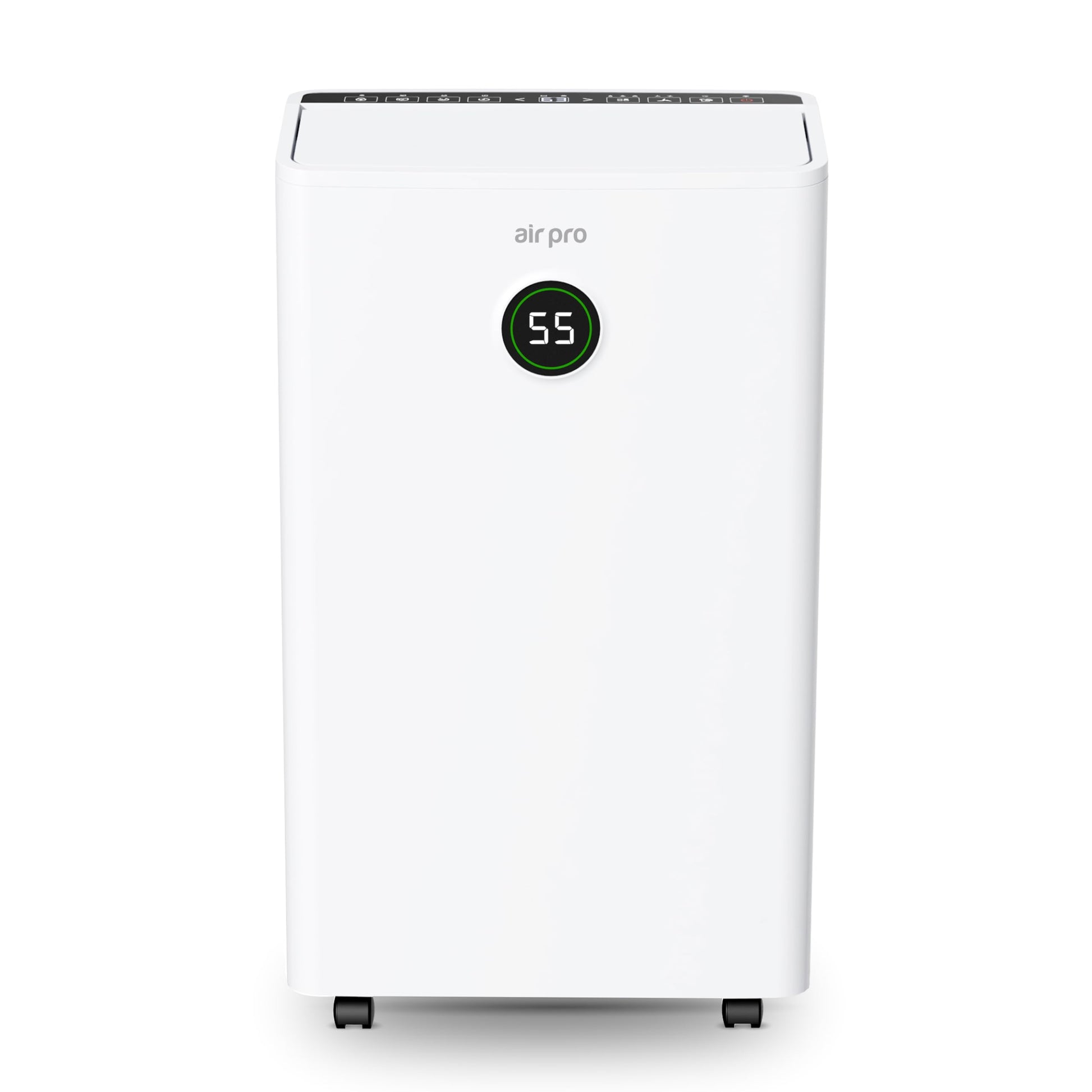 Air Pro 12L/Day Digital Dehumidifier - WIFI App - Large 2L Tank, Sleep Mode, 24H Timer Laundry Drying, Bedroom, Basement, Garage & Kitchen - Portable Electric Mould, Damp and Condensation Remover