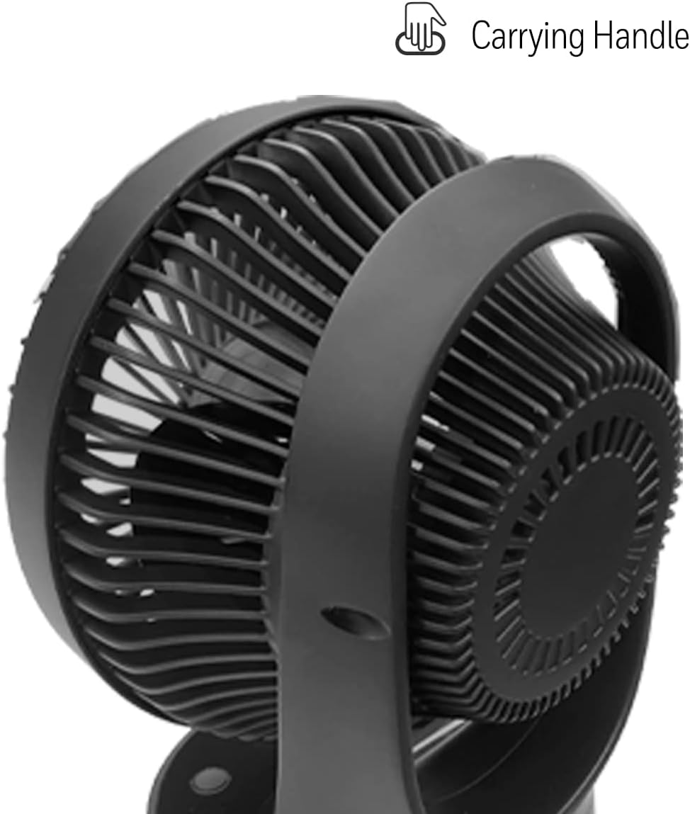 Honeywell QuietSet 5 Oscillating Table Fan, Black - Personal and Small Room Fan with Quiet Operation and 5 Levels of Power and Sound