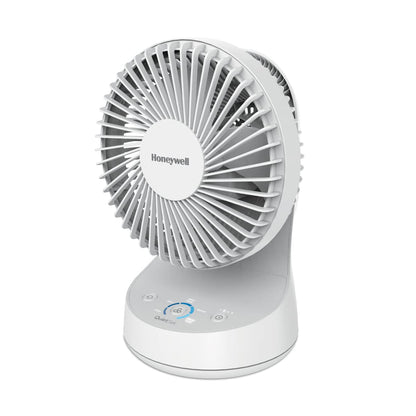 Honeywell QuietSet 5 Oscillating Table Fan, Black - Personal and Small Room Fan with Quiet Operation and 5 Levels of Power and Sound