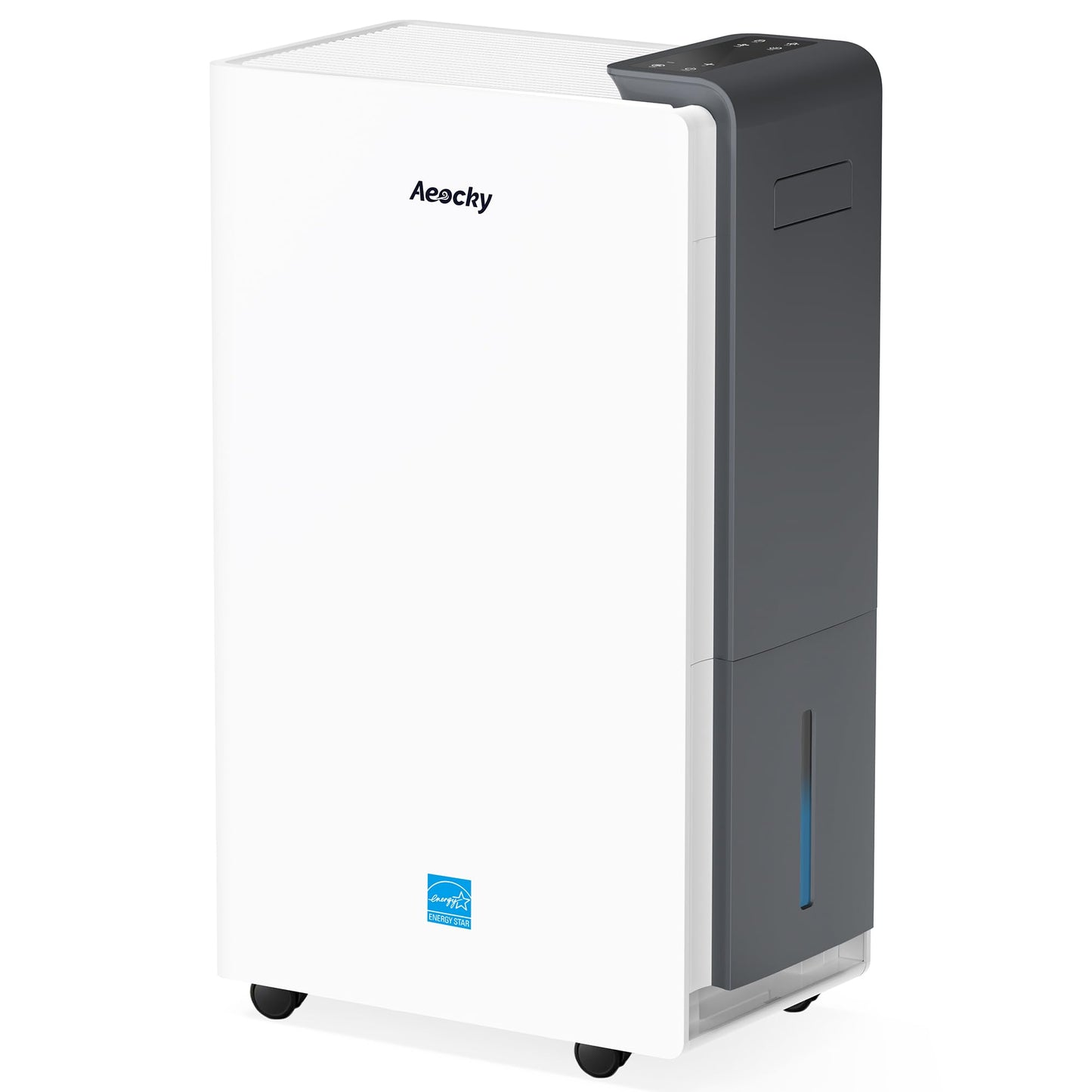AEOCKY Max 25L/d Dehumidifier for Home, Applicable to 200m³ (50m²), Smart Compressor Dehumidifier with Drain Hose, for Drying Clothes, Bedroom, Bathroom, Basement