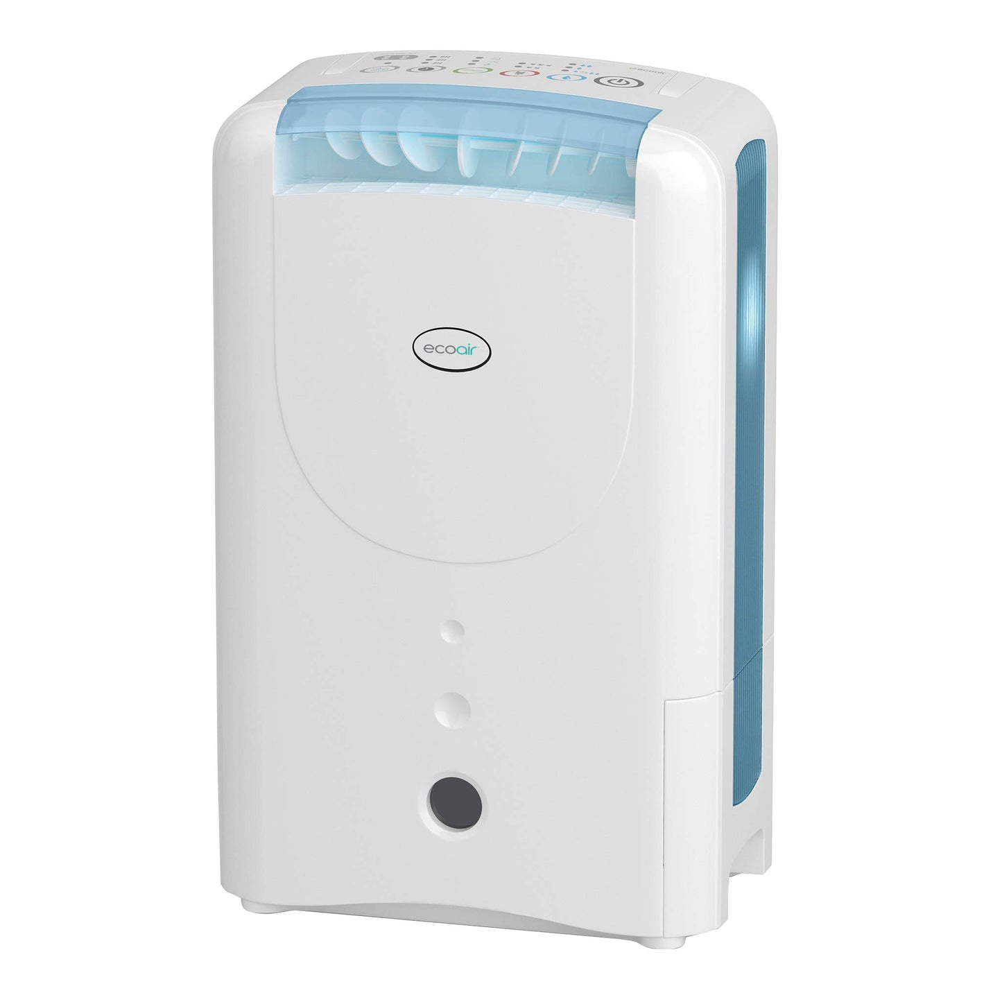 EcoAir DD1 Simple MK3 Black Desiccant Dehumidifier | Rotary Dial | 7.5 L/Day | Quiet 34dBA | Anti Bacterial Filter | Laundry | 6Kg | Home Garage Basement Boat