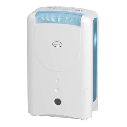 EcoAir DD1 Simple MK3 Black Desiccant Dehumidifier | Rotary Dial | 7.5 L/Day | Quiet 34dBA | Anti Bacterial Filter | Laundry | 6Kg | Home Garage Basement Boat
