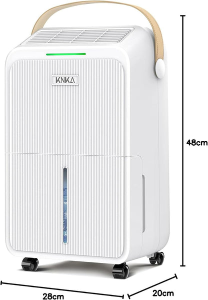 Dehumidifier, 16L/Day, Quiet Dehumidifiers for Home, Low Energy Consumption, 3L Large Water Tank, Laundry Mode, Sleep Mode, Real-Time Humidity Indicator Light, For Laundry Room, Bedroom, Basement