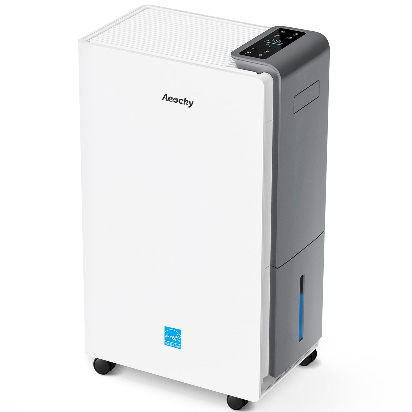 AEOCKY Max 25L/d Dehumidifier for Home, Applicable to 200m³ (50m²), Smart Compressor Dehumidifier with Drain Hose, for Drying Clothes, Bedroom, Bathroom, Basement