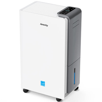 AEOCKY Max 25L/d Dehumidifier for Home, Applicable to 200m³ (50m²), Smart Compressor Dehumidifier with Drain Hose, for Drying Clothes, Bedroom, Bathroom, Basement