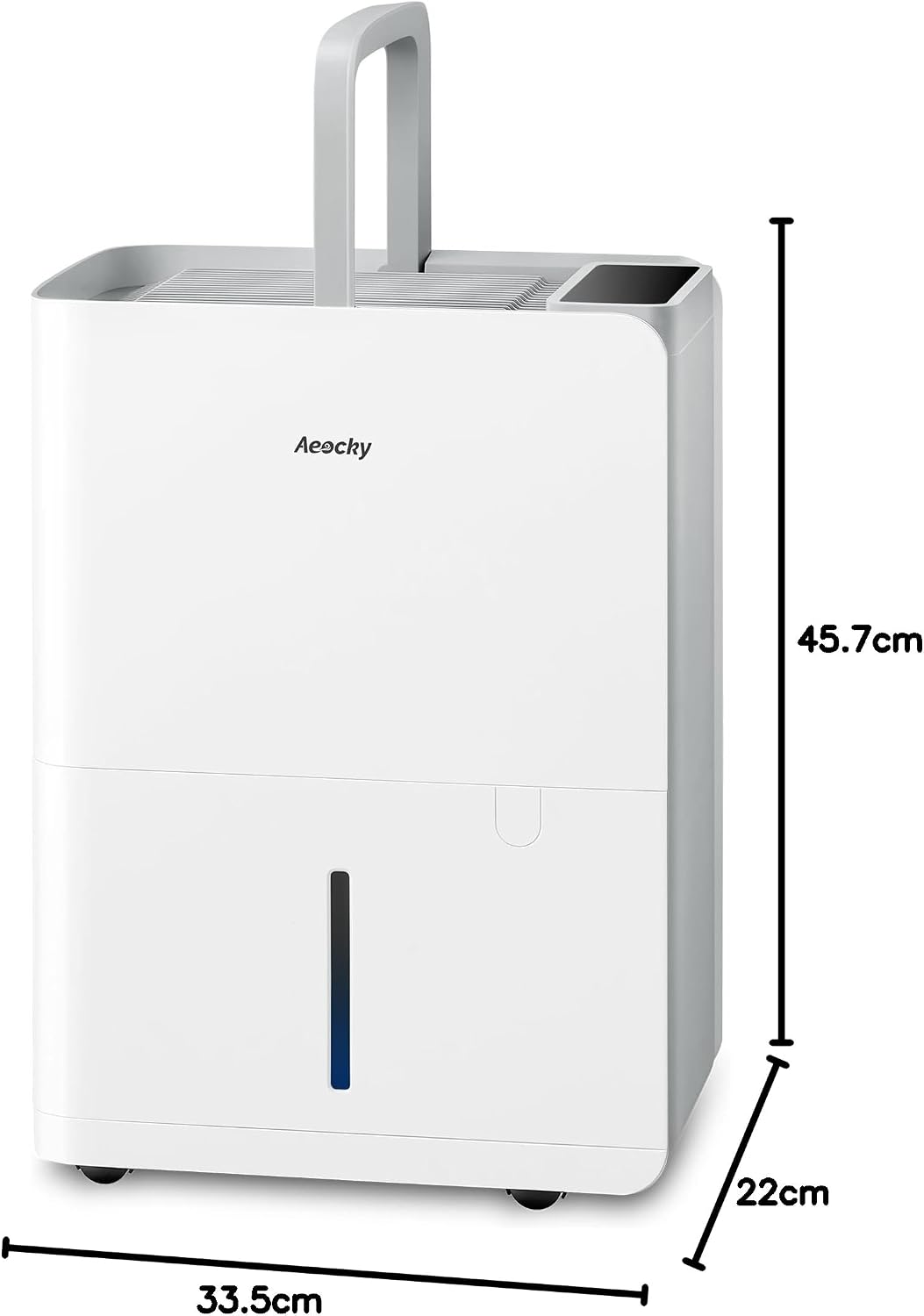 AEOCKY Max 25L/d Dehumidifier for Home, Applicable to 200m³ (50m²), Smart Compressor Dehumidifier with Drain Hose, for Drying Clothes, Bedroom, Bathroom, Basement