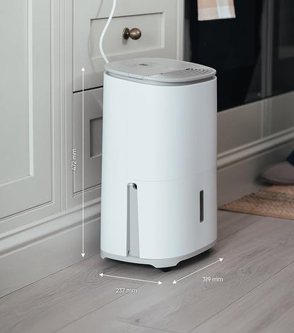 MeacoDry Arete One 10L Dehumidifier & HEPA Air Purifier – Warm Pebble