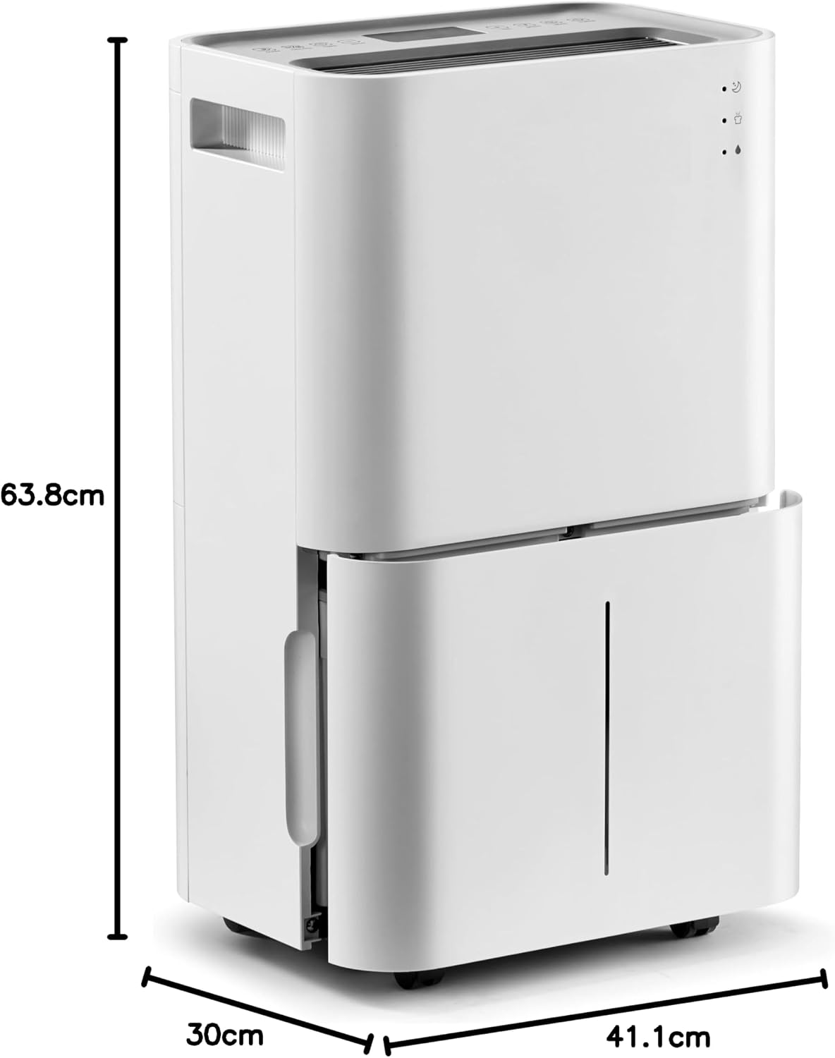HUMILABS 20L Dehumidifiers for Home, Drying Clothes, 24H Timer, Low Energy, 4L Water Tank, Sleep Mode, Air Purification, Drain Hose, Auto Defrosting, Child Lock, Continuous Drainage