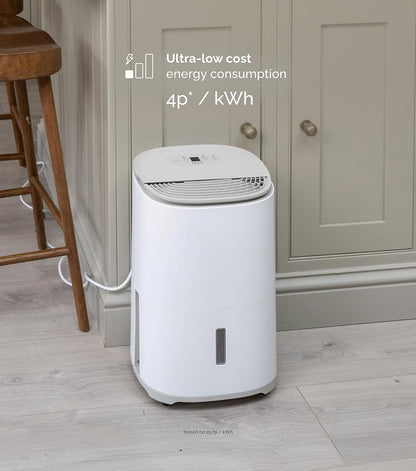 MeacoDry Arete One 10L Dehumidifier & HEPA Air Purifier – Warm Pebble